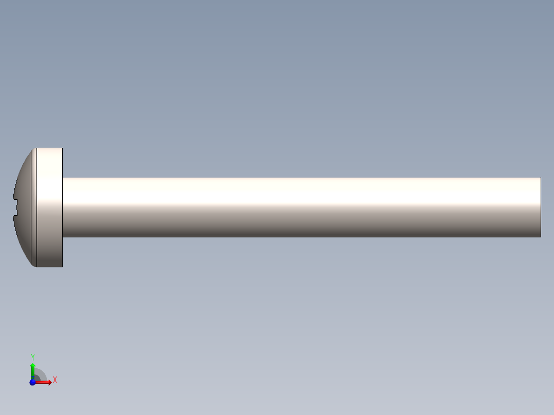 螺丝 M2.5 十字盘头-M2.5 x 20 Screw head.SLDPRT前视图