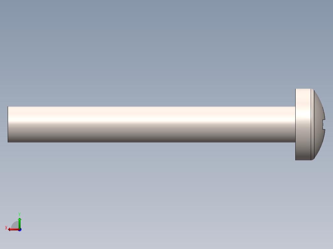 螺丝 M2.5 十字盘头-M2.5 x 20 Screw head.SLDPRT后视图