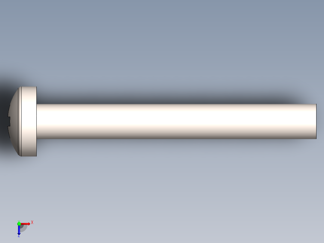 螺丝 M2.5 十字盘头-M2.5 x 20 Screw head.SLDPRT俯视图