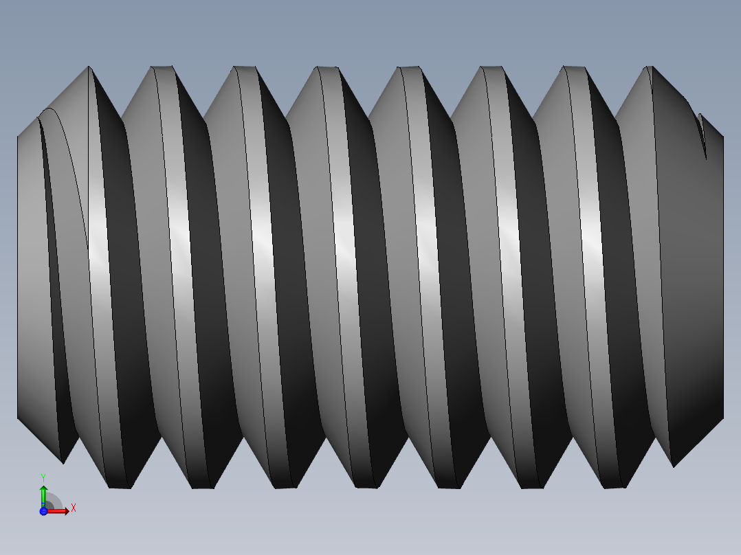 DIN 913-ISO 4026 固定螺钉-M1.8 L=3.SLDPRT前视图