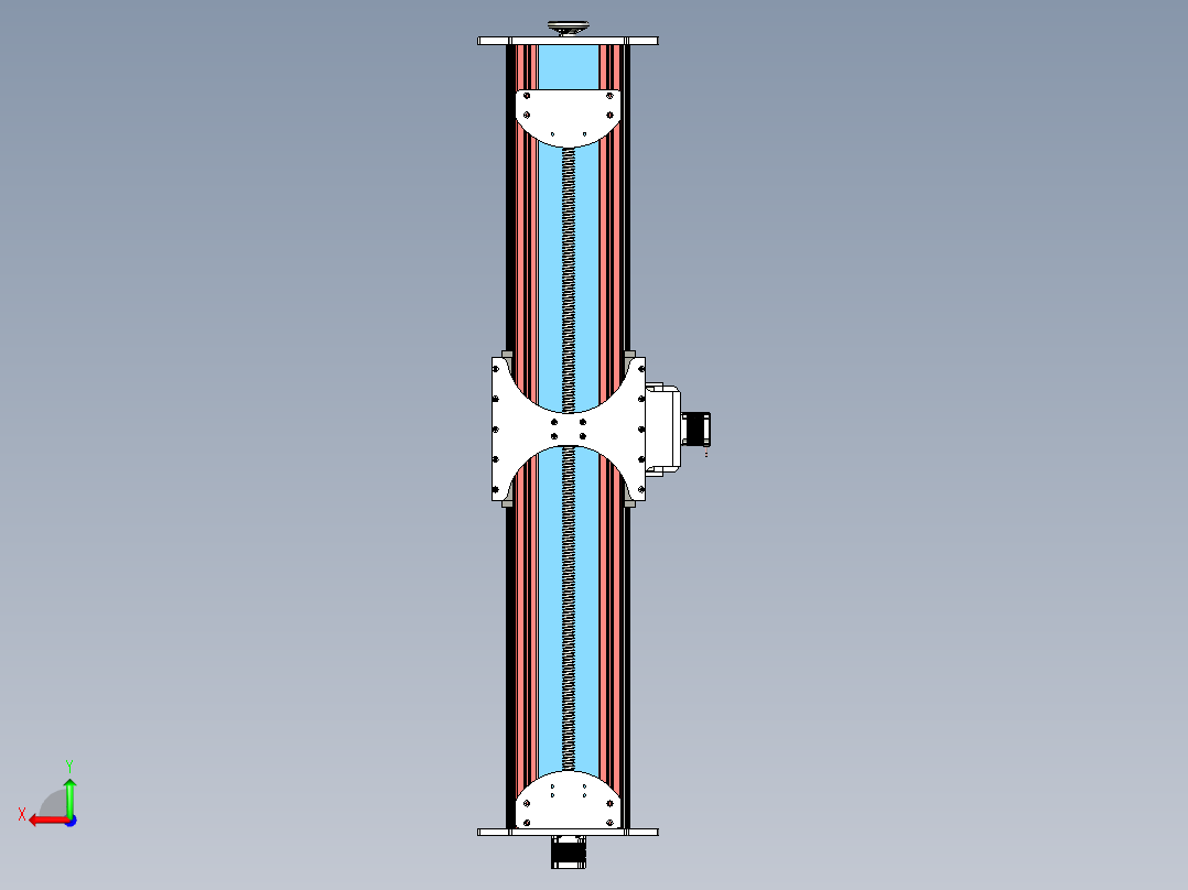 CNC CUE立式机床step格式后视图