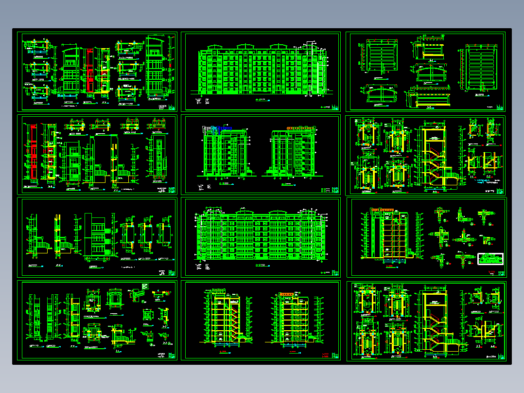 坡地多层住宅建施图