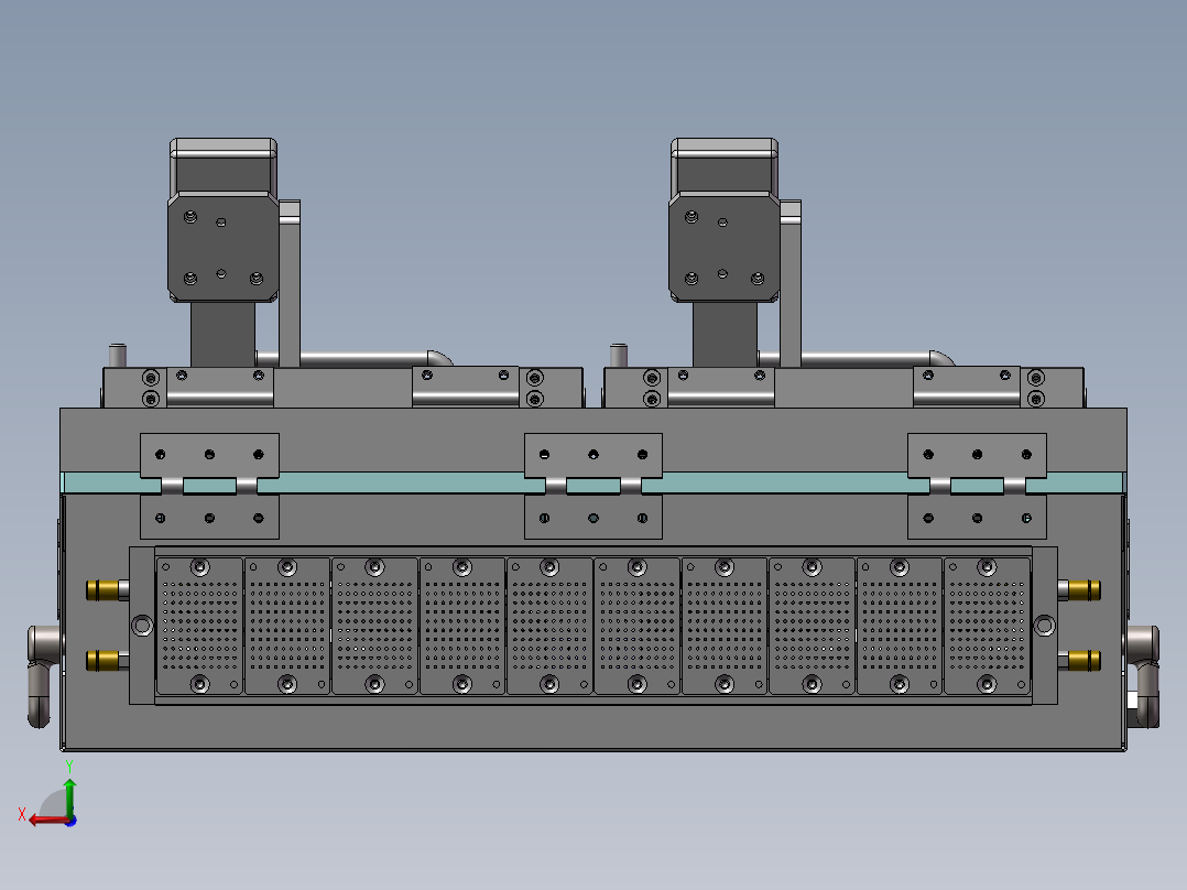 Node Power Board 测试夹具后视图