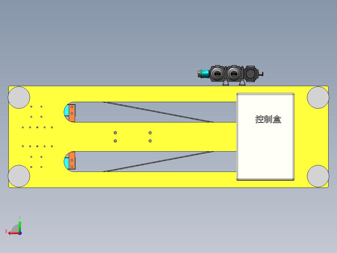 Braun线束对裁设备（sw15可编辑+工程图）后视图