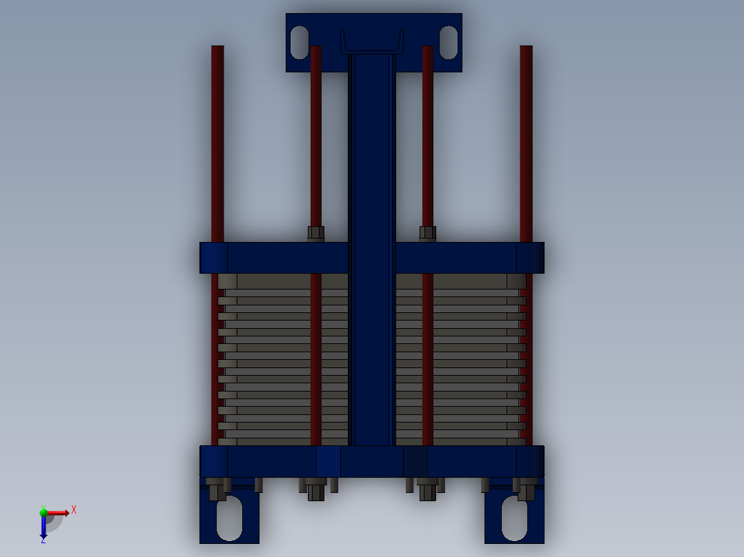 MGS-16板式换热片俯视图