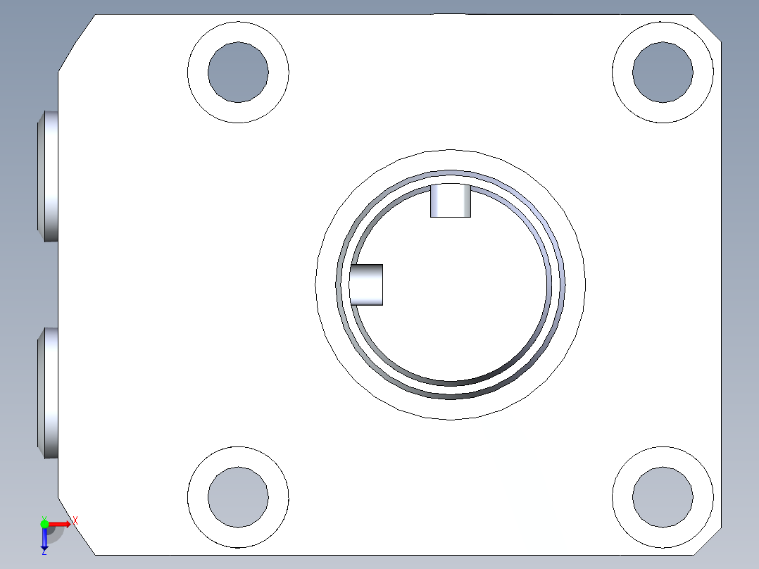 KOSMEKLHA0360-GR-F_R01多系列多零件图纸模型俯视图