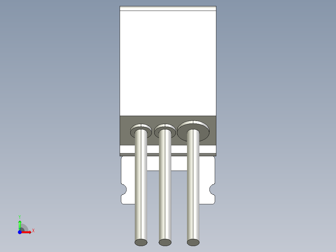基恩士LS-7010M_kc图纸模型前视图