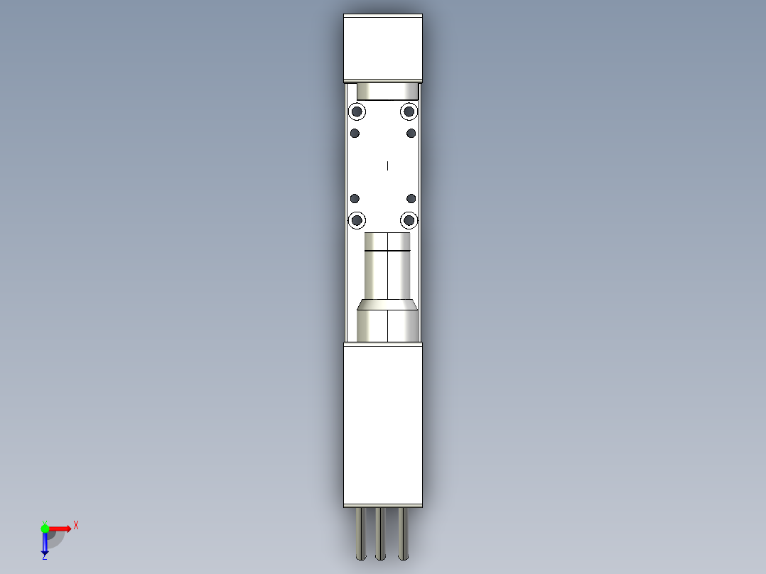 基恩士LS-7010M_kc图纸模型俯视图