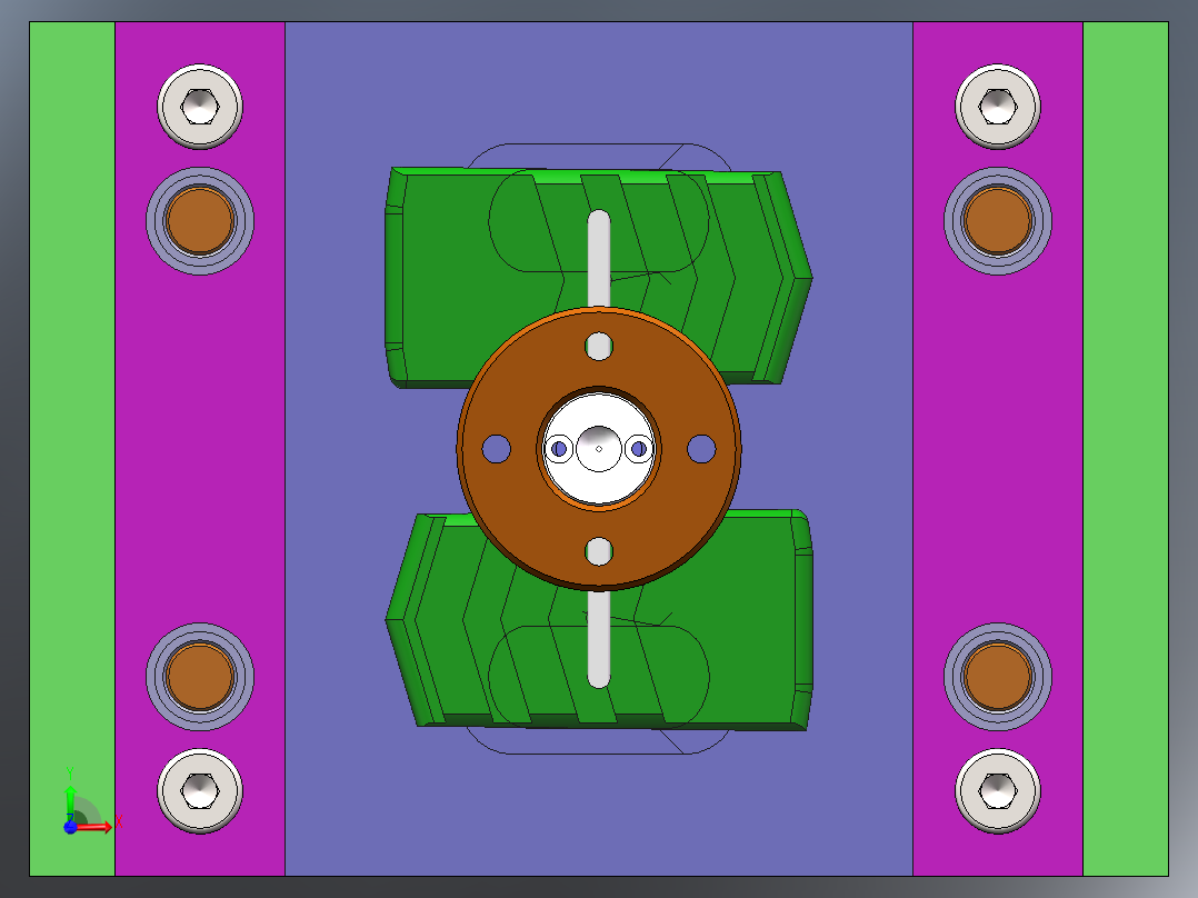 Q430-线路板外壳注塑模具设计【三维SolidWorks】前视图