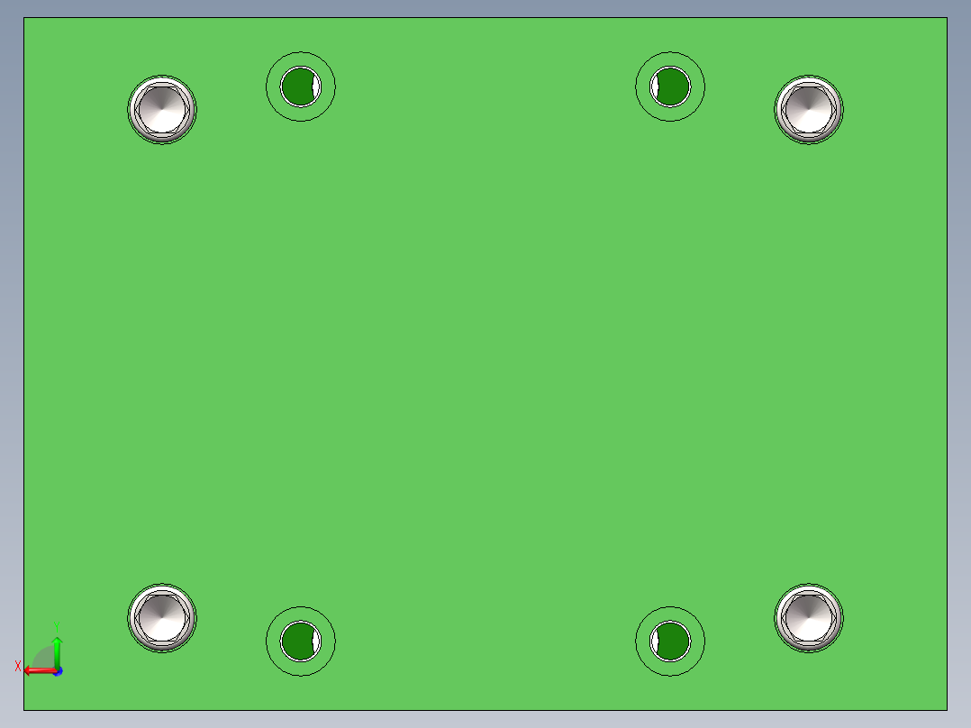 Q430-线路板外壳注塑模具设计【三维SolidWorks】后视图