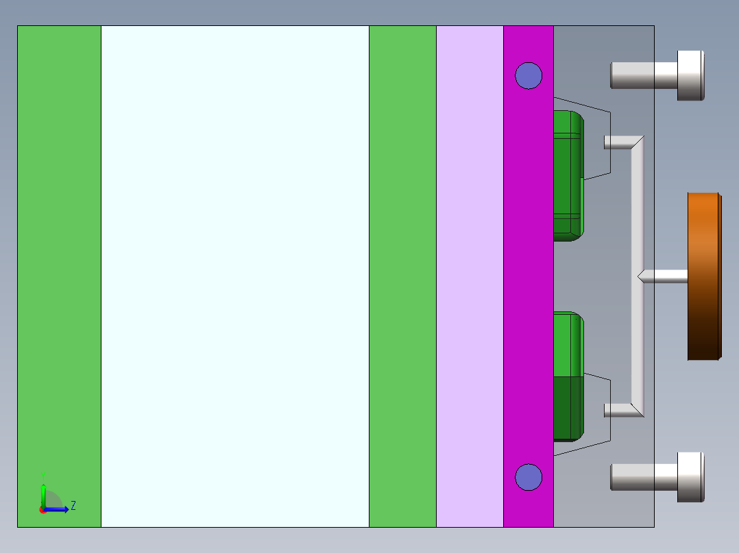 Q430-线路板外壳注塑模具设计【三维SolidWorks】左视图