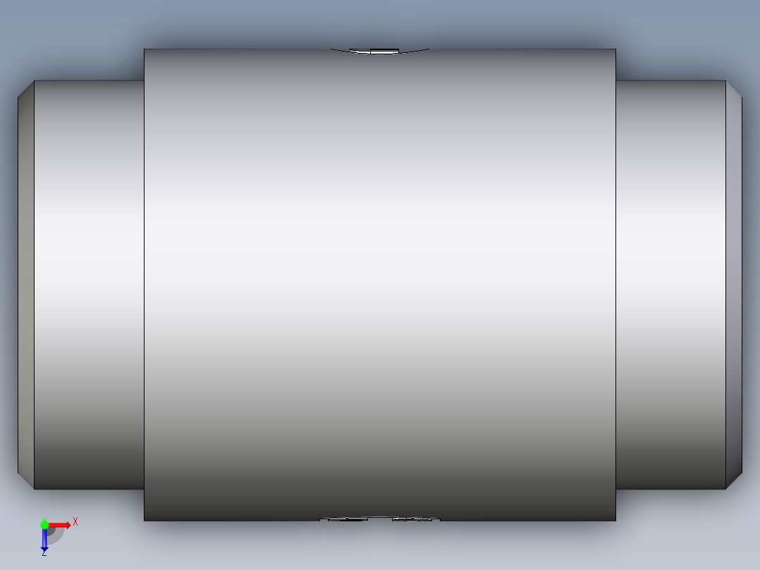 卡套式工业通用硬管接头EO_Weld_bulkhead_fitting_ESV42LX俯视图