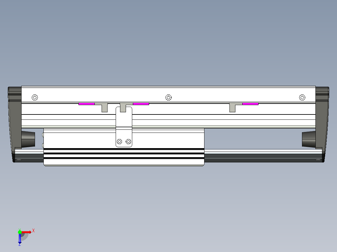 威洛博VL系列3d模型模组VL17E2Y-S100俯视图
