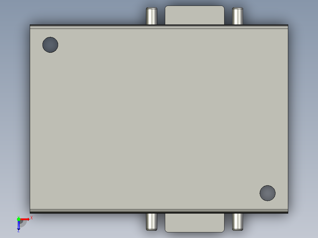 基恩士BL-U2_kc图纸模型俯视图