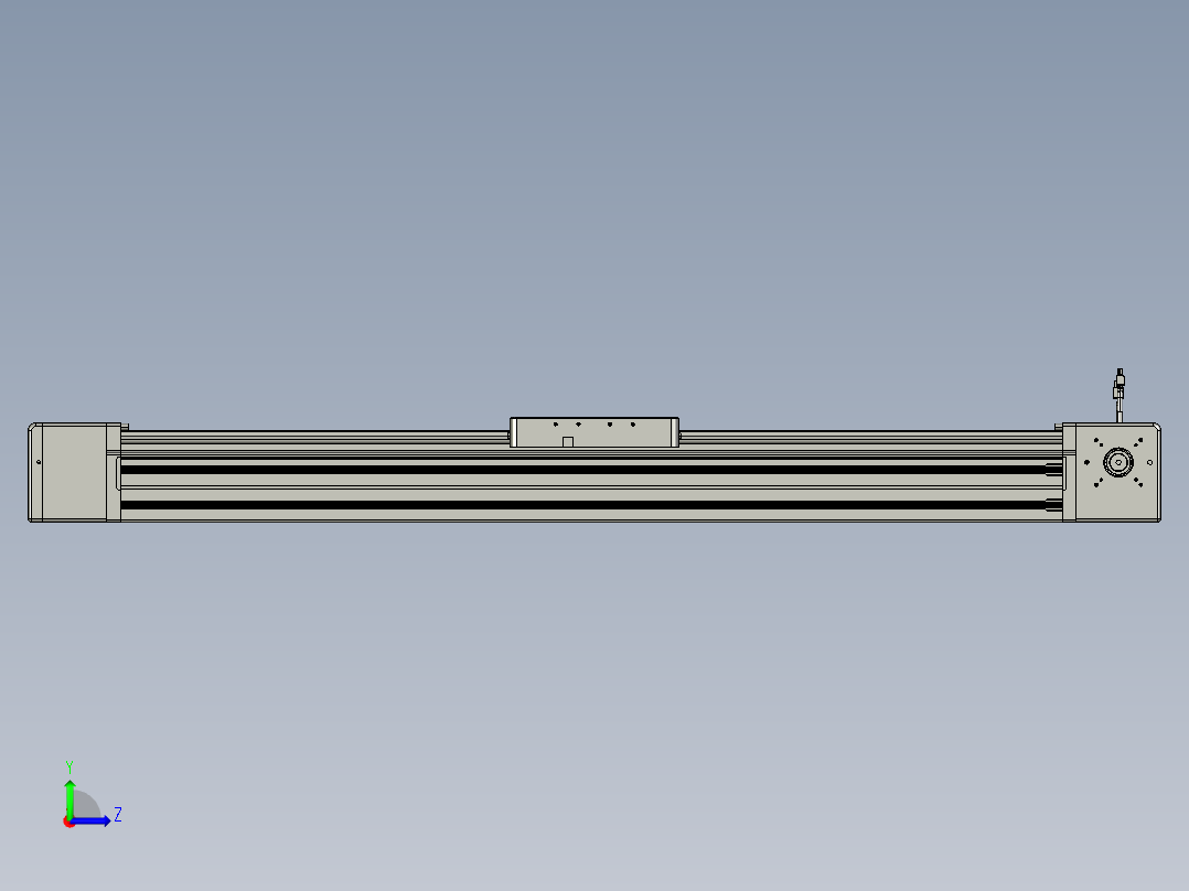 威洛博直线电机模组EB20-L224-S1050-L-ZP75-MS3-5K左视图