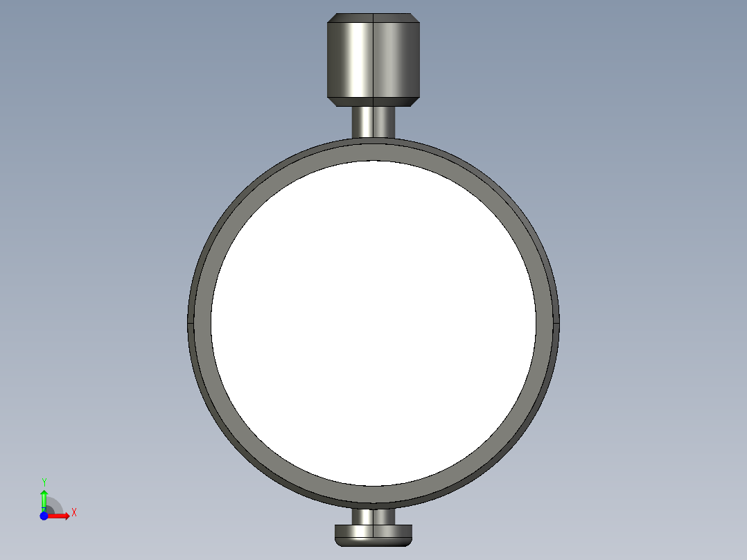 基恩士CA-LS4_kc图纸模型前视图