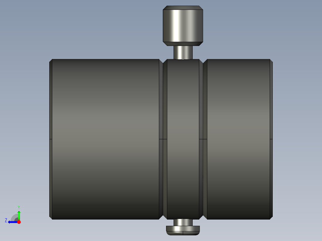 基恩士CA-LS4_kc图纸模型右视图
