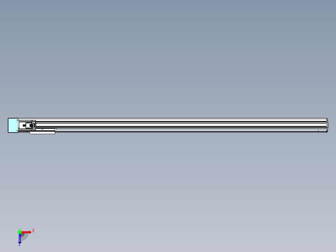 VF丝杆传动-一般环境VF14-Lxx-C-S1450-BR-ZP40-C3俯视图