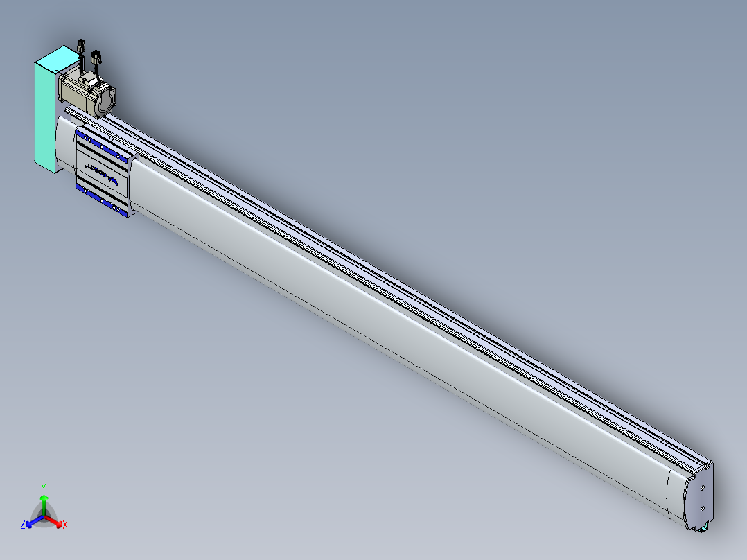 VF丝杆传动-一般环境VF14-Lxx-C-S1450-BR-ZP40-C3正等轴测图