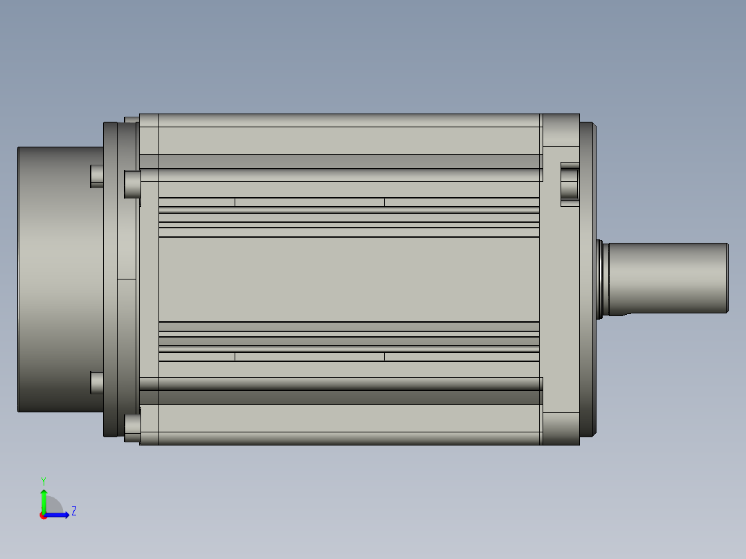 电机MS6S-100TL30BZ2-21P0.STEP左视图