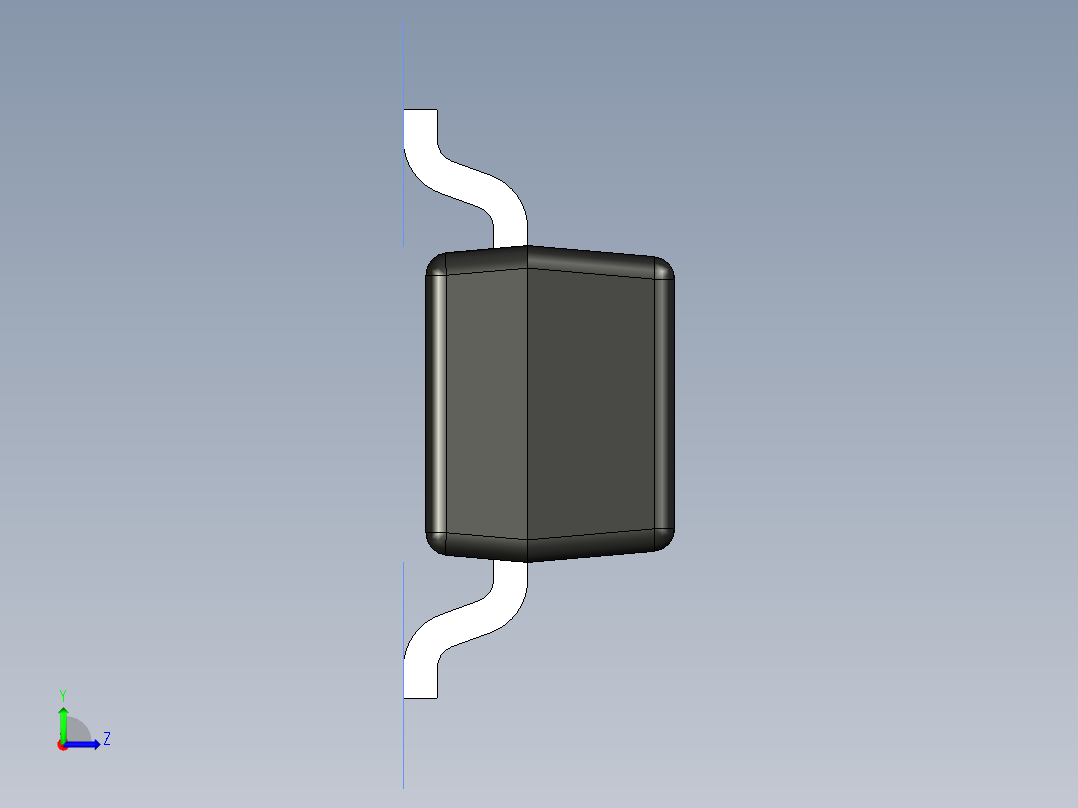 分立半导体元件封装-TO-253AA左视图