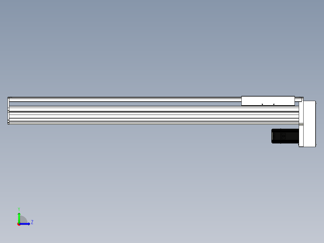 Toyo东佑达直线模组-ETH22-950-BM-400W左视图