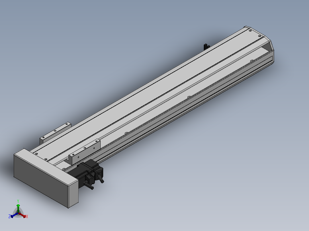 精密模组MY100-T10-500L-BL-P10B-C4-C正等轴测图
