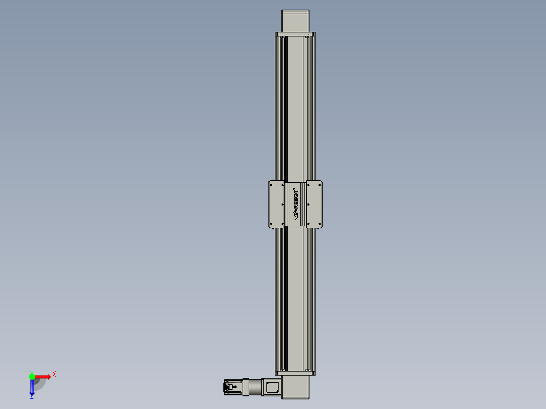 威洛博直线电机模组EB20-L224-S1400-R-ZP75-MS3-5K俯视图