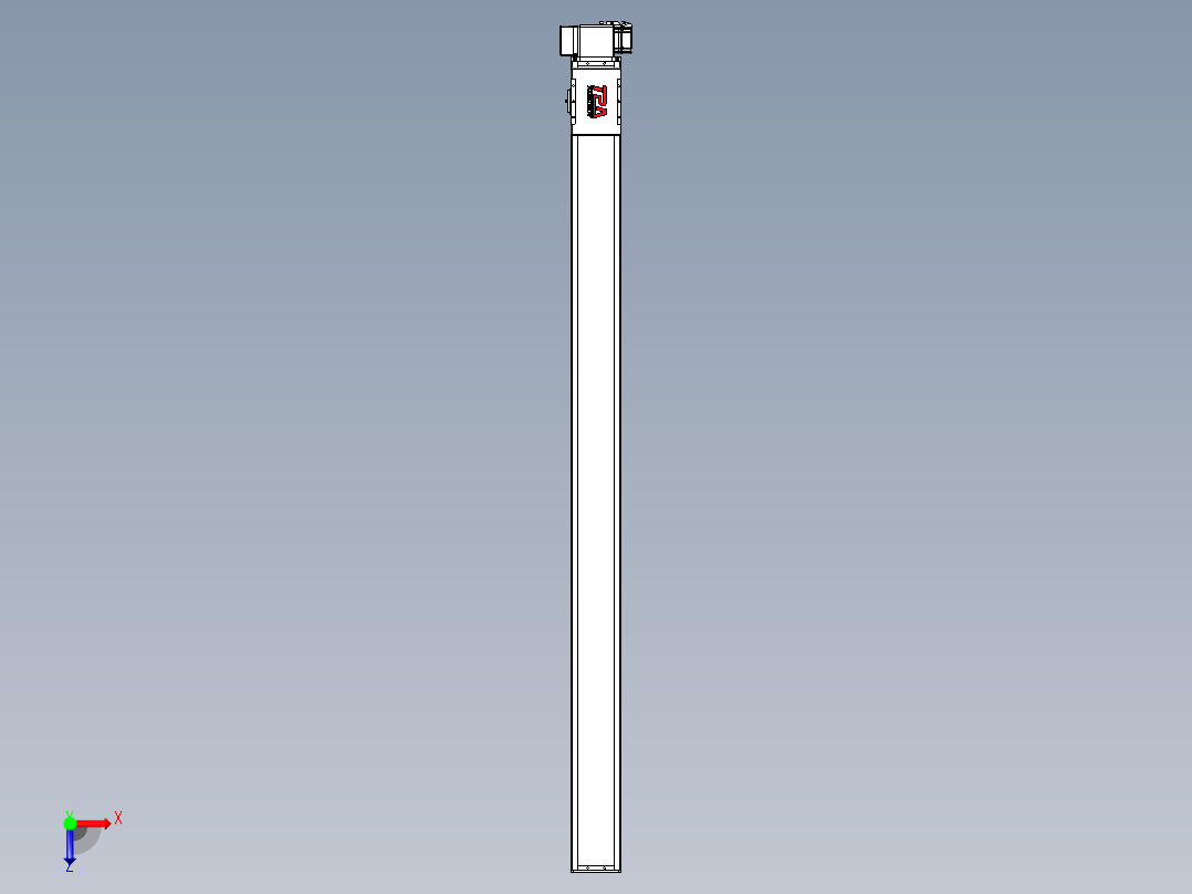 同步带全封闭直线模组TPA-HCB-110D-90-L1600-RP-C-P40-N3俯视图