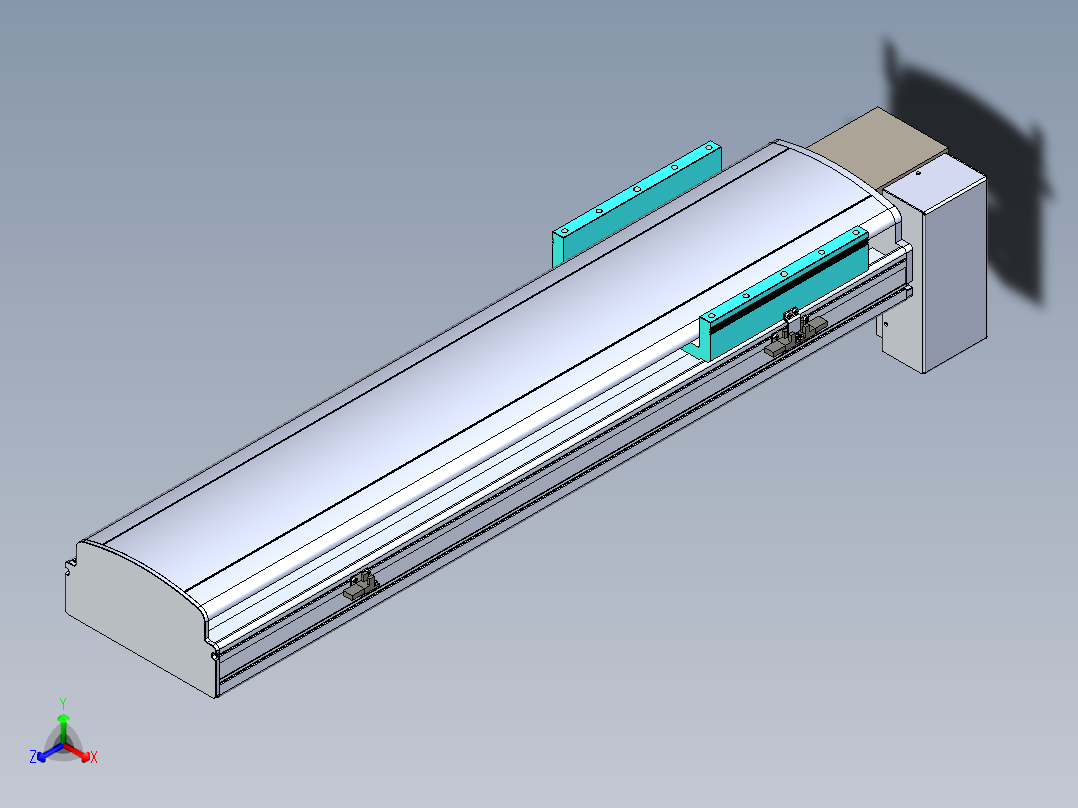 同步带滑台-半封闭B22H-L100-C-S600-RD-P75-D3-N5
