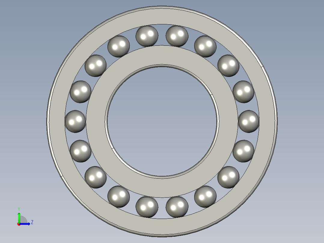 深沟球轴承6334左视图