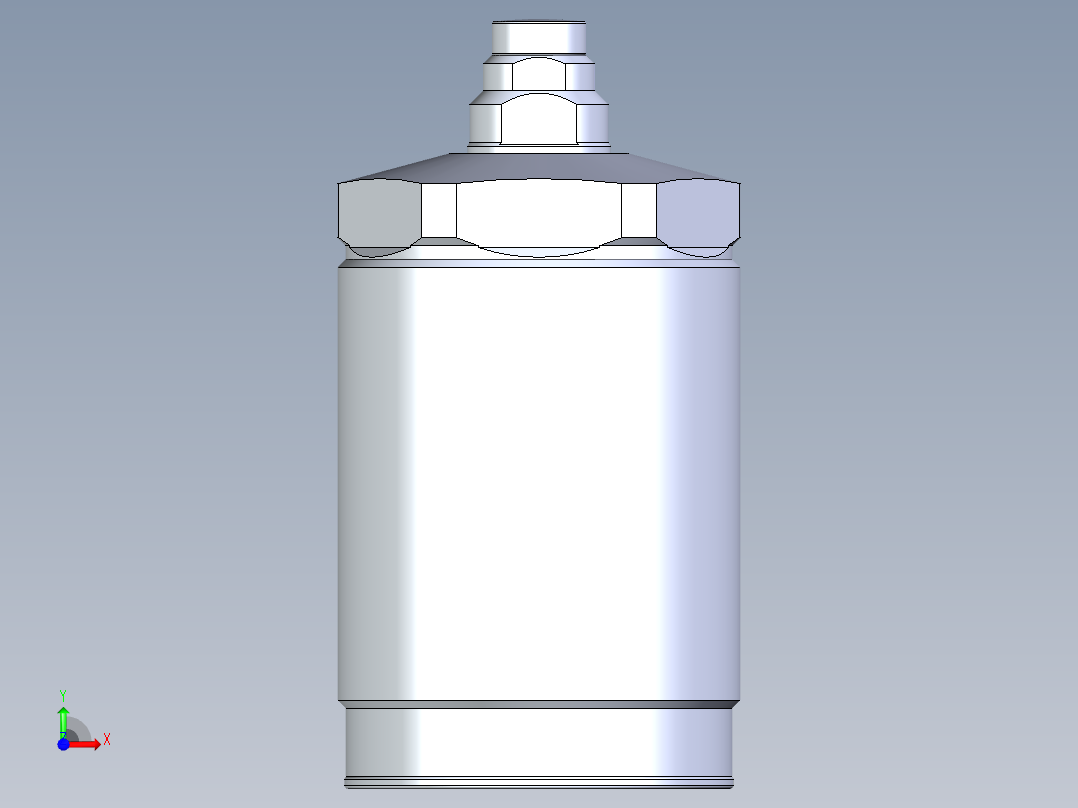 KOSMEKLD0452-xM多系列多零件图纸模型前视图