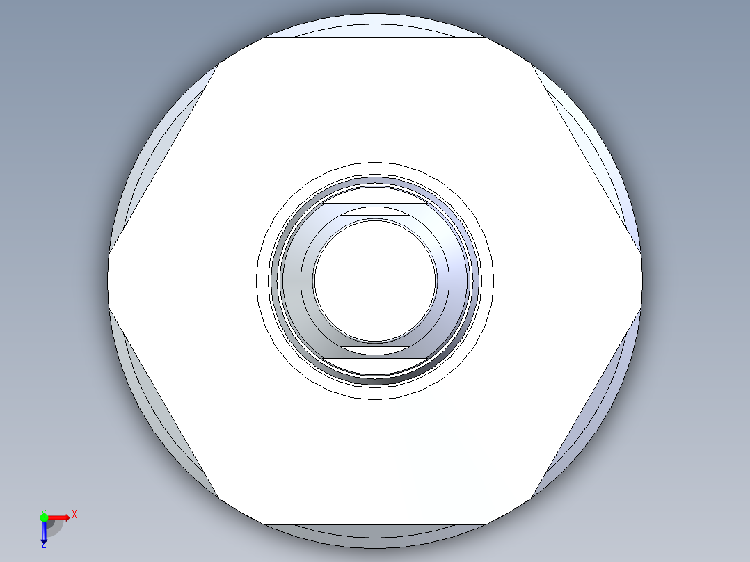 KOSMEKLD0452-xM多系列多零件图纸模型俯视图