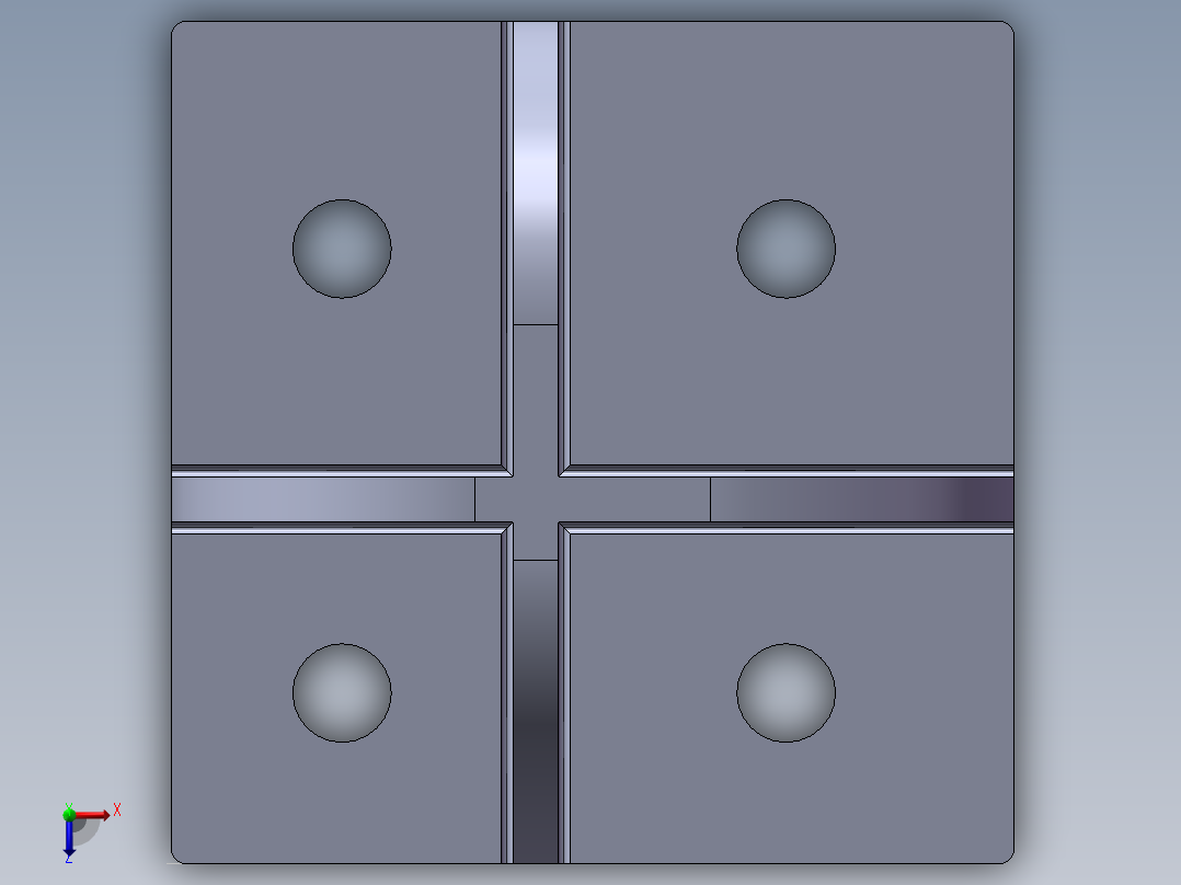 铝型材及其附件5.11.4560.SLDPRT俯视图