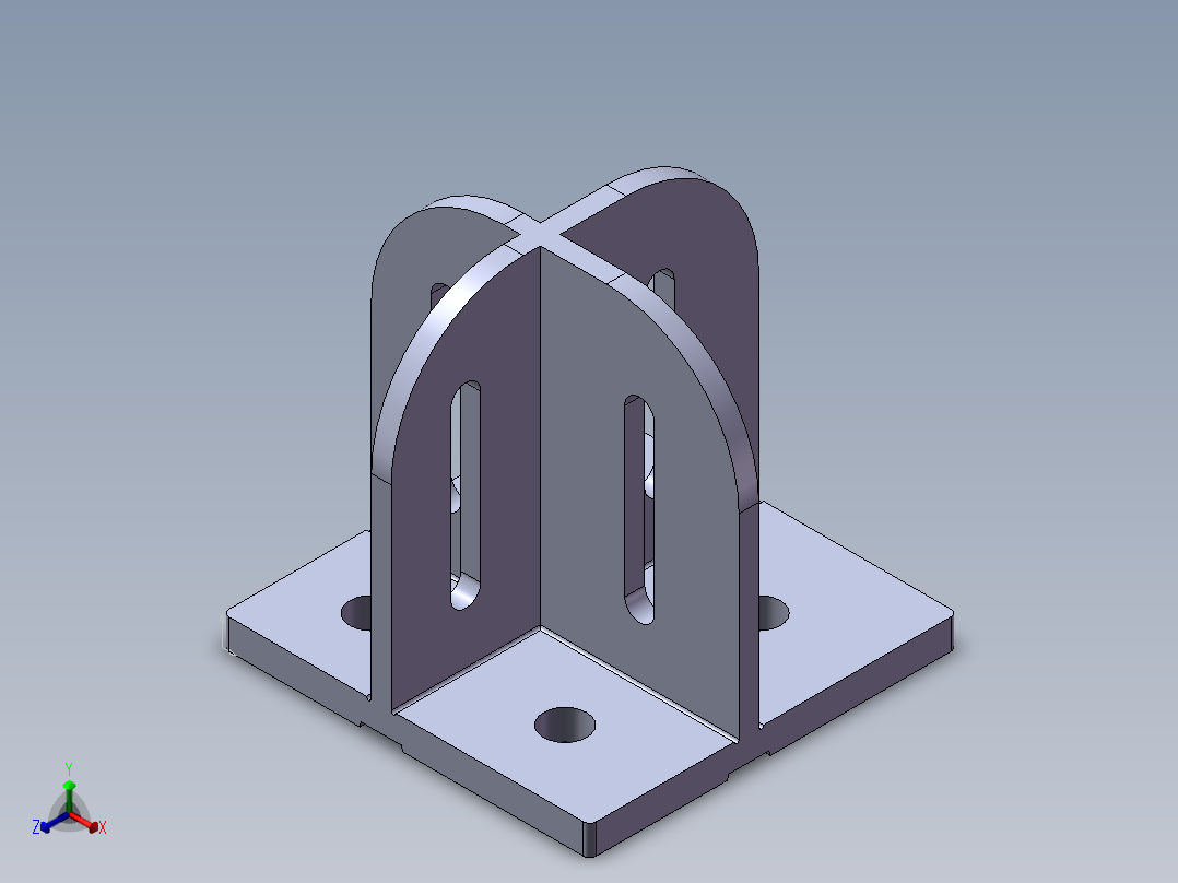 铝型材及其附件5.11.4560.SLDPRT正等轴测图