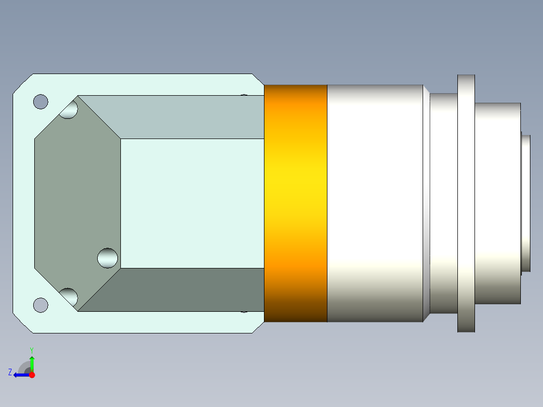 直齿ZPLH160-L3 35-114.3-200-M12.stp右视图