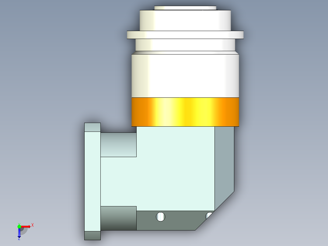 直齿ZPLH160-L3 35-114.3-200-M12.stp俯视图