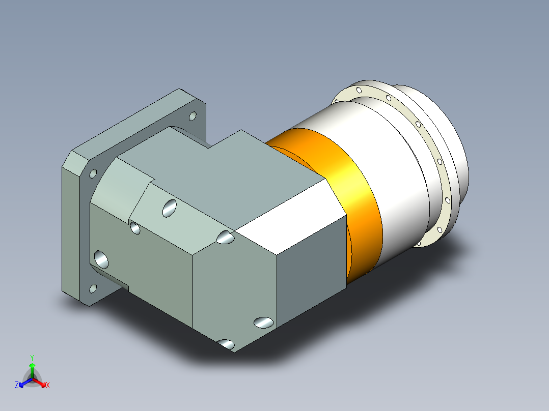 直齿ZPLH160-L3 35-114.3-200-M12.stp正等轴测图