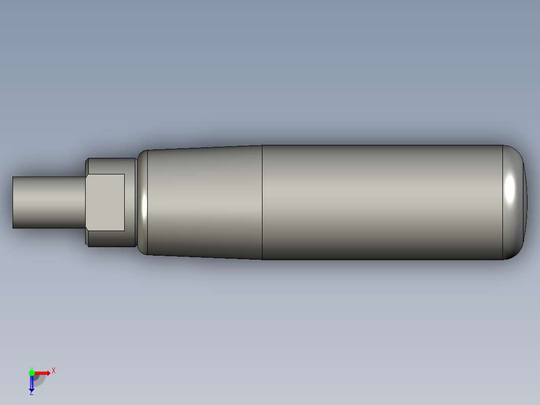 把手(迴轉)ER-3D多系列多零件图纸模型俯视图