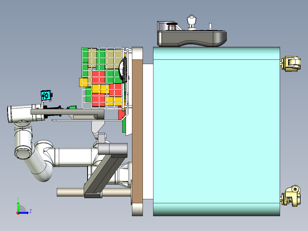 混码抓取教学平台step左视图