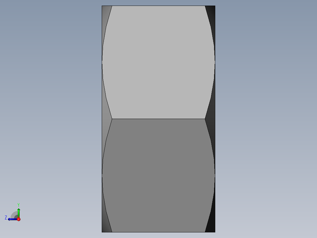 DIN 934 螺母-M8 Nut.SLDPRT右视图