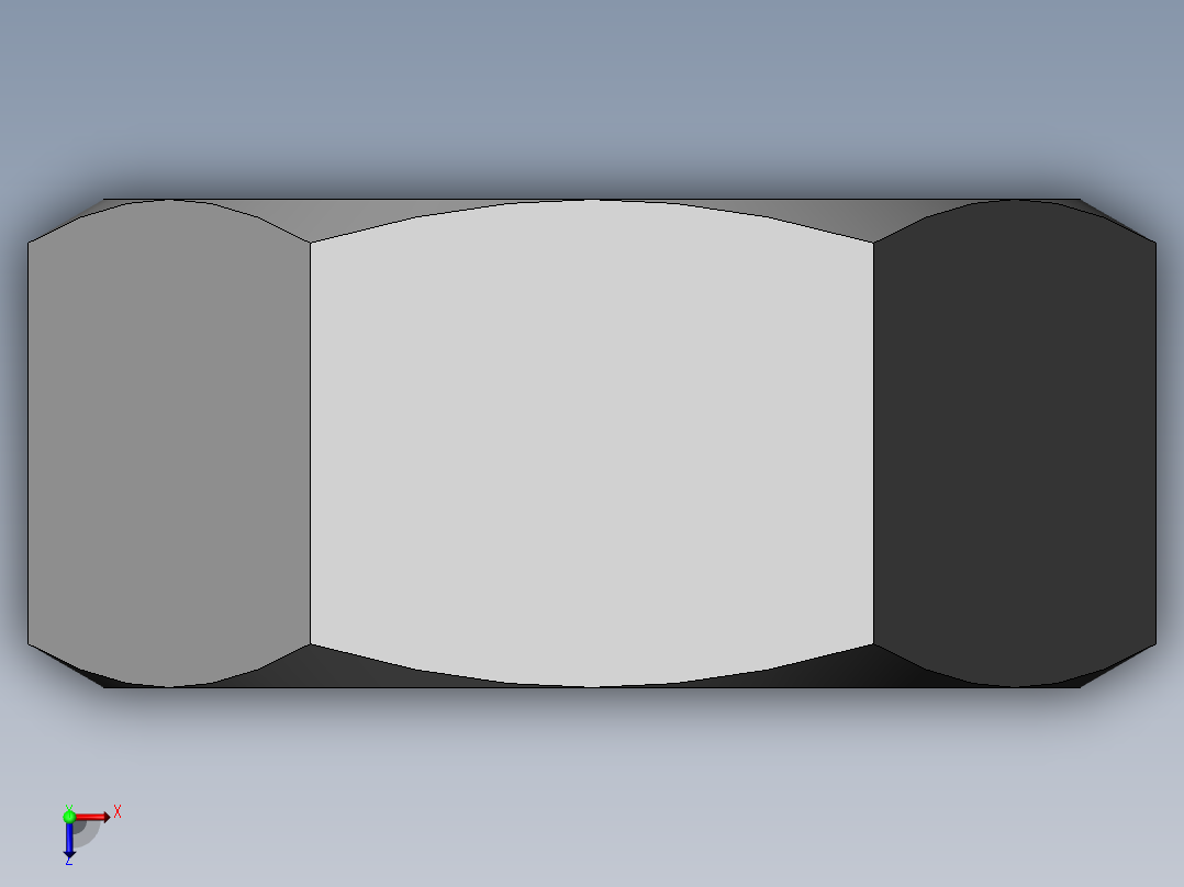 DIN 934 螺母-M8 Nut.SLDPRT俯视图