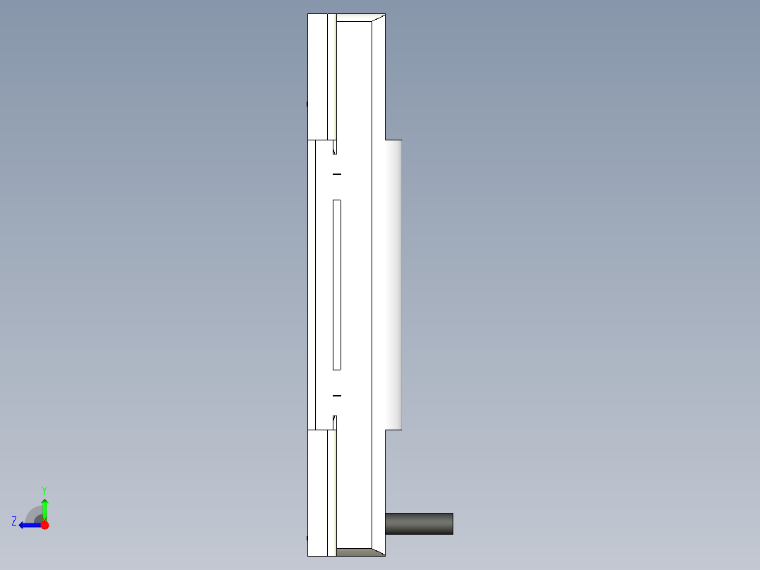 基恩士SL-V04L_R_kc图纸模型右视图