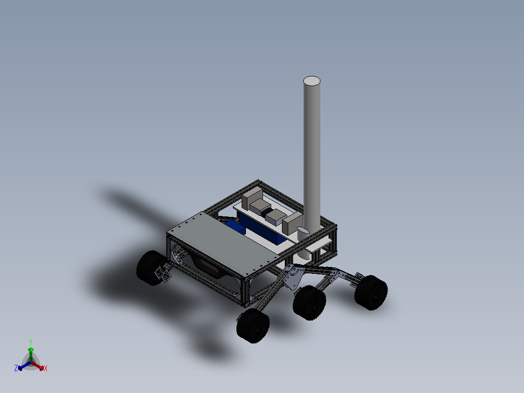智能小车正等轴测图