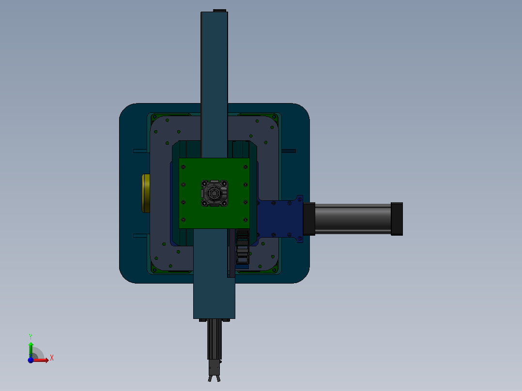 冲床油压机送料机械手前视图