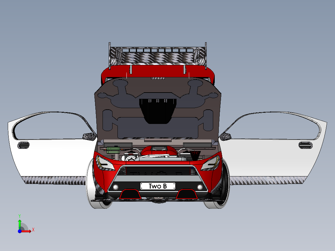 591改装汽车SW设计前视图
