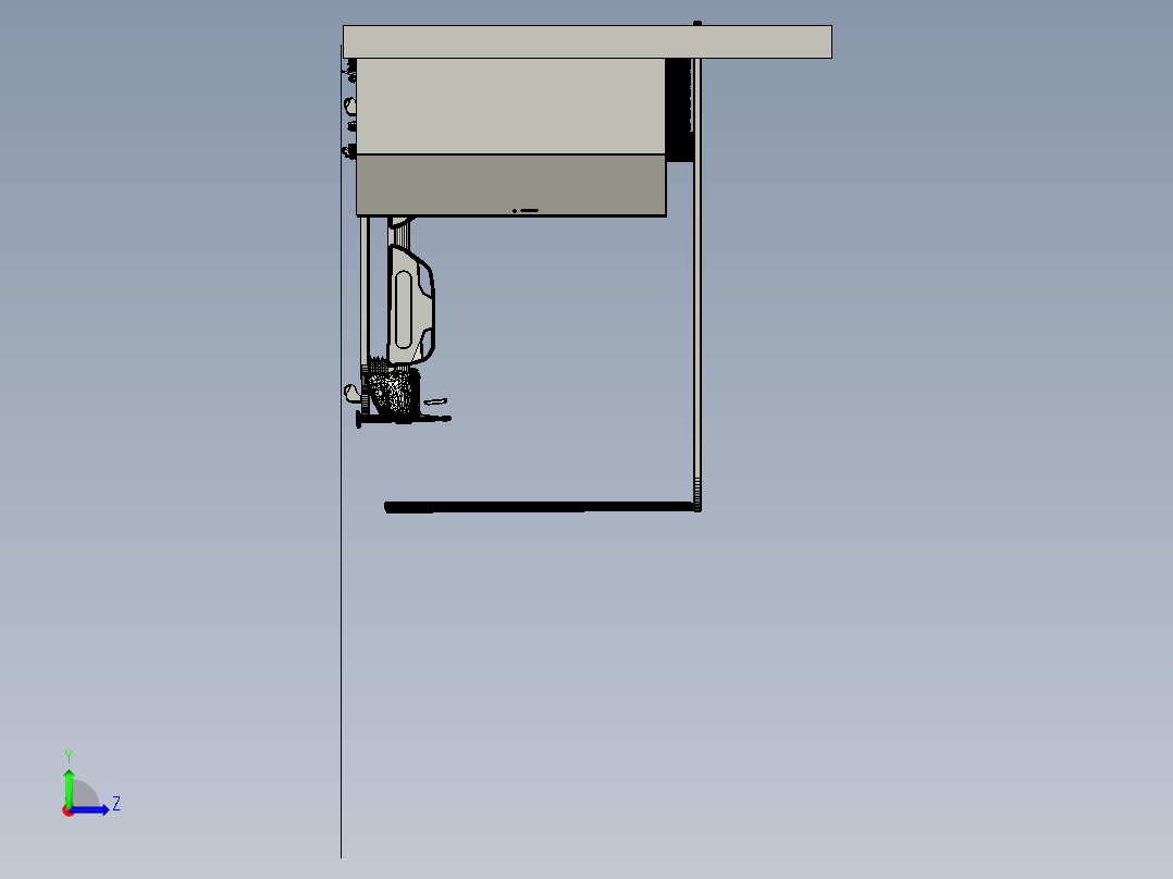 医院病房 左视图