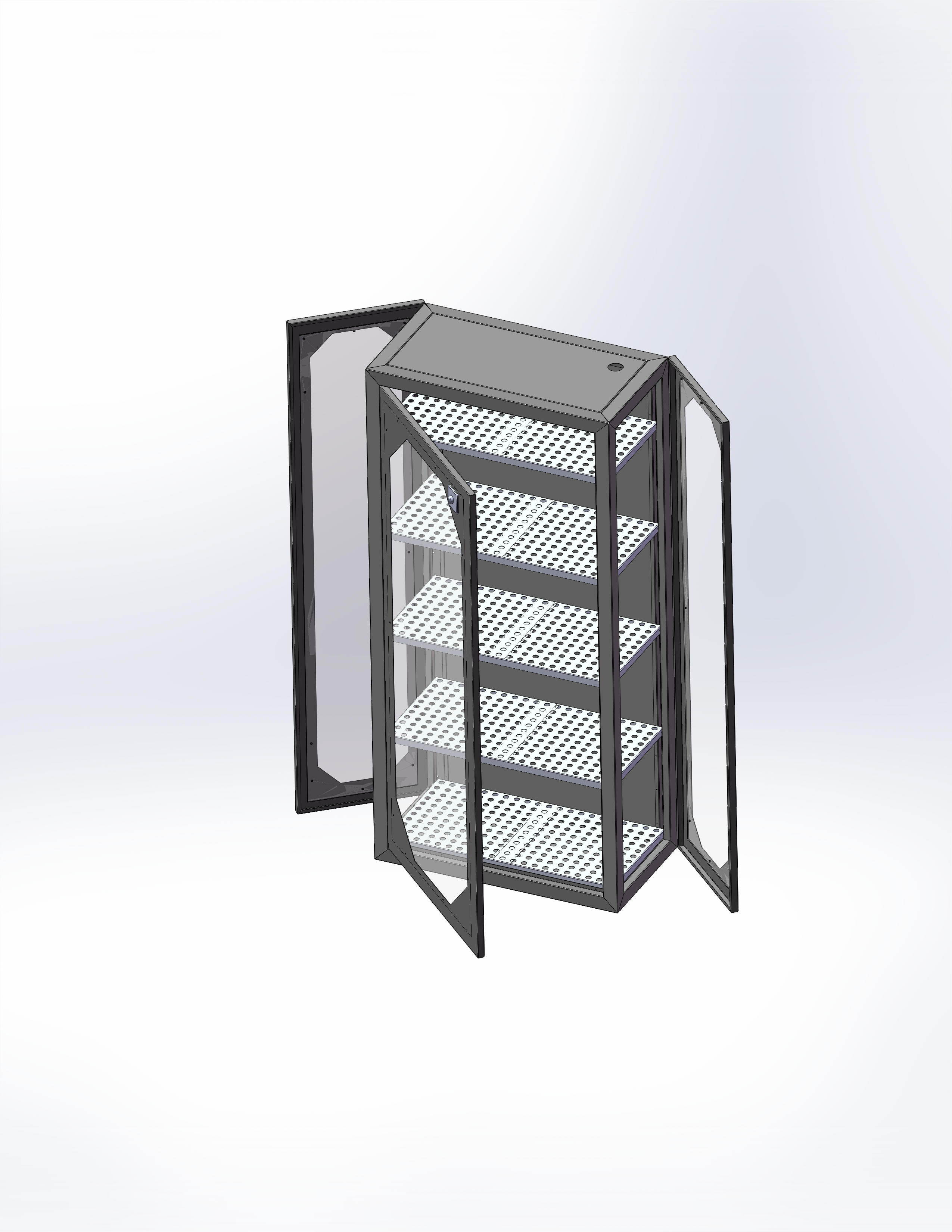 3开门网络服务器机柜