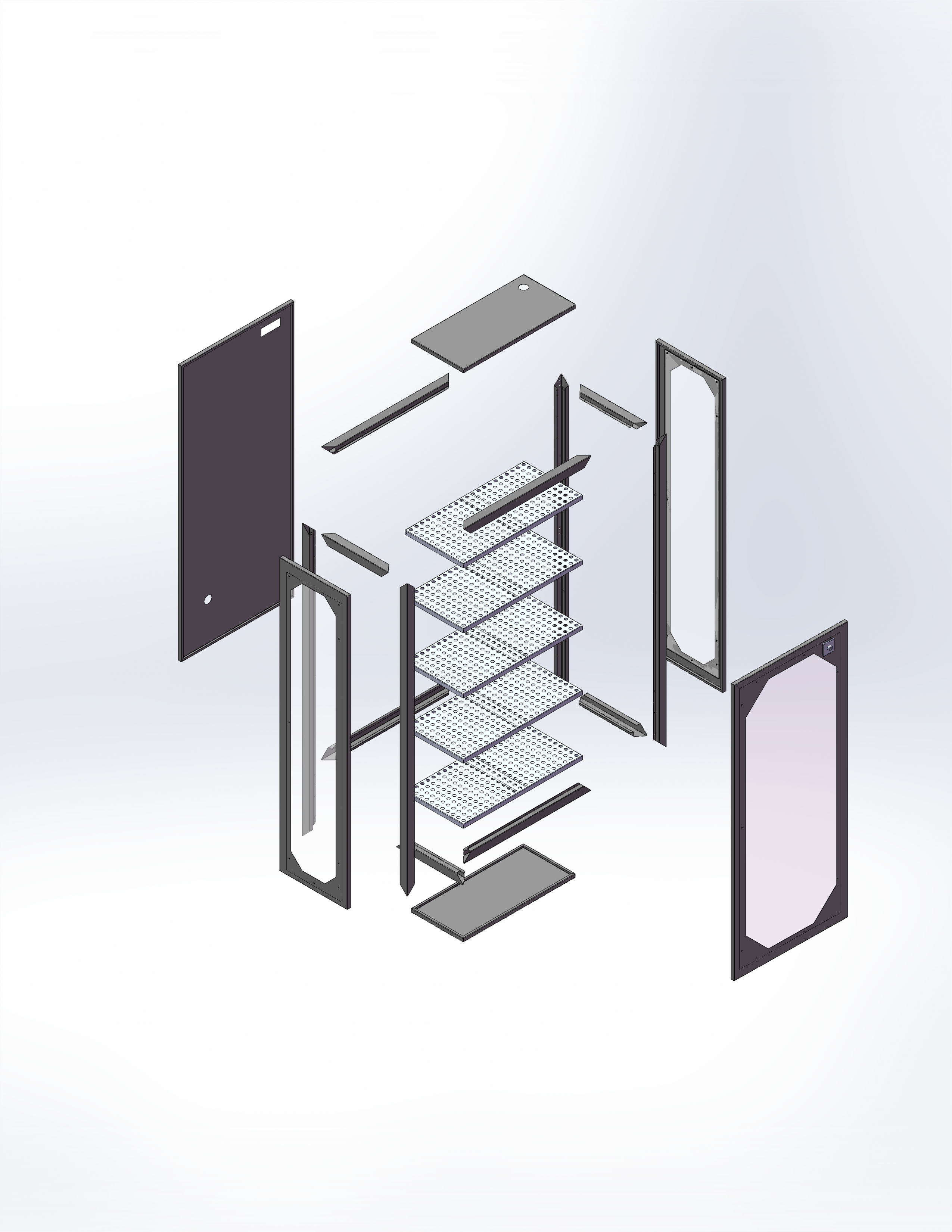 3开门网络服务器机柜