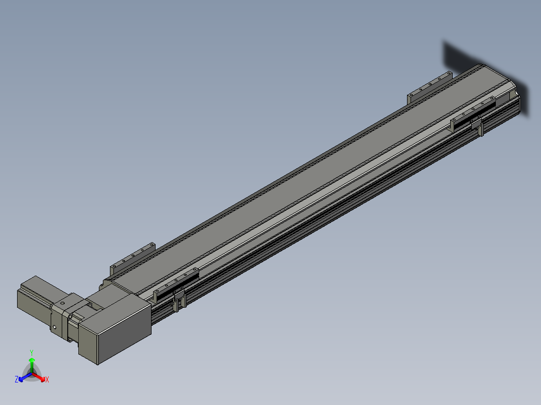 直线模组LHB17-L40-S1050-BR设计图纸